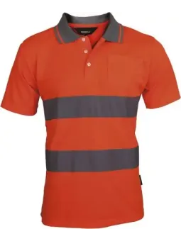 Футболка поло оранжевая