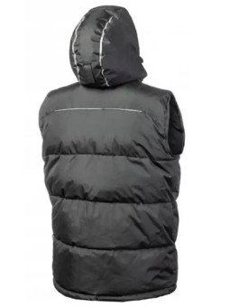 Жилет утепленный с капюшоном черный BORGER