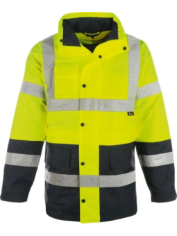 Parka voodriga kollane