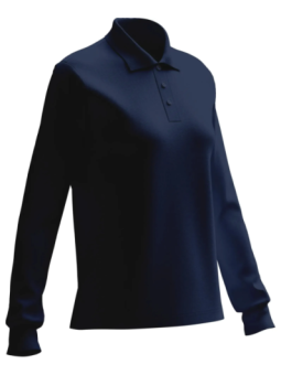 Tencel' Pikkade varrukatega polo särk 'iND' - Plus X