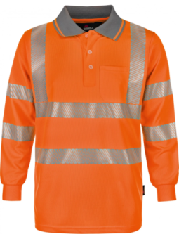 Polo oranz pikk varrukas UV50+