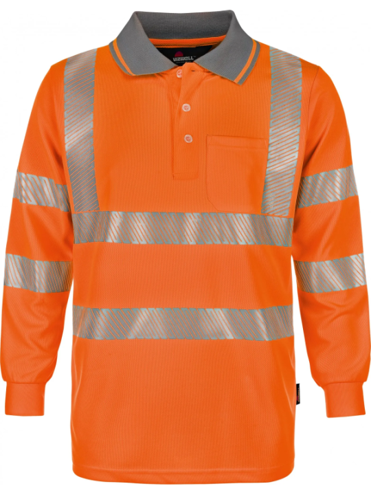 Polo oranz pikk varrukas UV50+