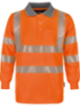 Polo oranz pikk varrukas UV50+
