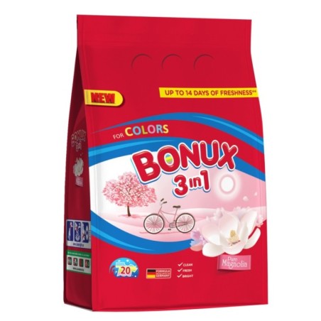 Стиральный порошок BONUX 3IN1 COLOR