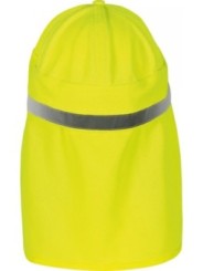 Nokkmüts kaelakaitsega kollane UV50+