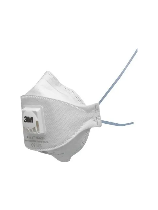 RESPIRAATOR FFP2 KLAPIGA 3M 9322+AURA
