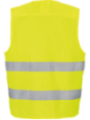 Signaalvest lukkuga kollane