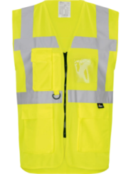 Signaalvest taksutega kollane