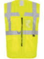 Signaalvest taksutega kollane