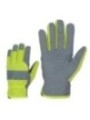 Рабочие перчатки из нескользящей оригинальной синтетической AMARA кожи монтажные со светоотражающими