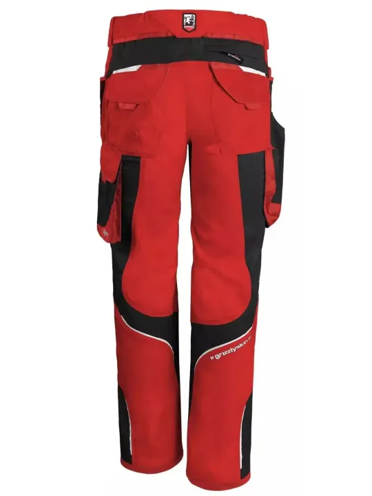 Tööpükste komplekt Grizzlyskin IRON Püksid Grizzlyskin punane/must