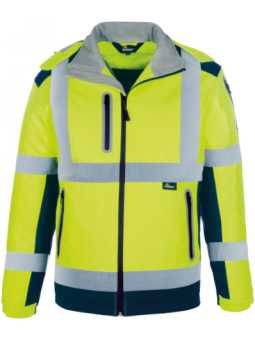 Talvejope softshell kollane/sinine