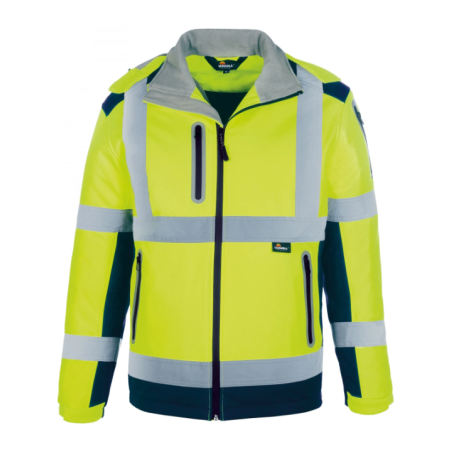 Talvejope softshell kollane/sinine