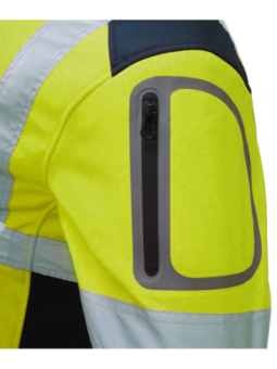 Talvejope softshell kollane/sinine