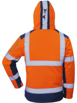 Talvejope softshell oranz/sinine