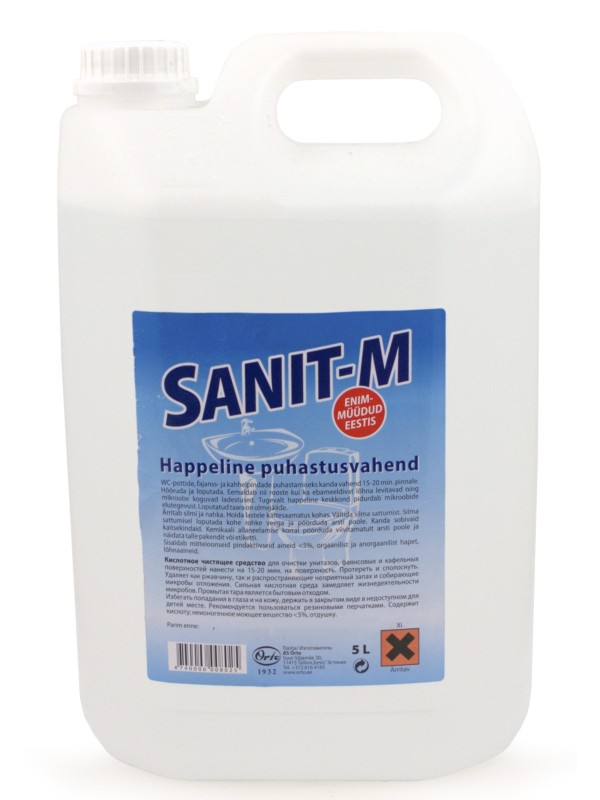 Happeline puhastusvahend Sanit-M 5000 ml