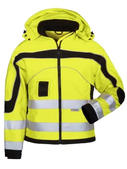 КУРТКА СОФТШЕЛЛ ПОВЫШЕННОЙ ВИДИМОСТИ НЕОНОВО-ЖЕЛТАЯ