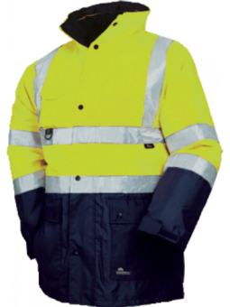 Talveparka 5 in 1 kollane/sinine