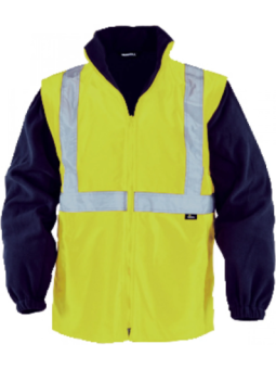 Talveparka 5 in 1 kollane/sinine