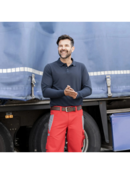 Tencel' pikkade varrukatega polo sark 'iND' - Plus X Award