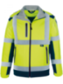 Talvejope softshell kollane/sinine