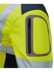 Talvejope softshell kollane/sinine