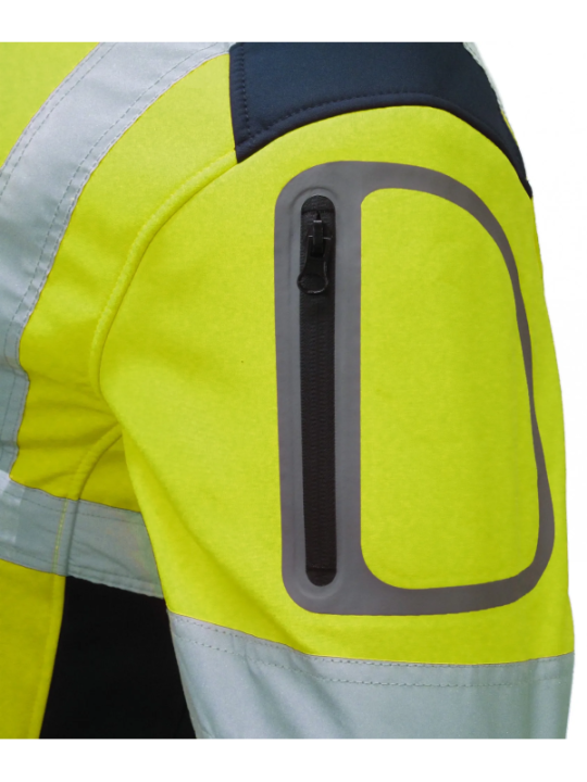 Talvejope softshell kollane/sinine