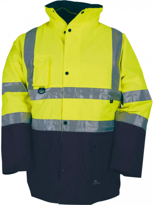 Talveparka 5 in 1 kollane/sinine