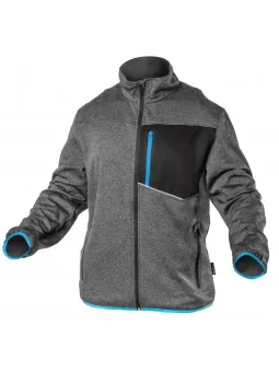 NISTER Толстовка рабочая серый меланж/синяя HOEGERT