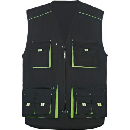 Vest Power must/roheline