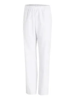 Брюки унисекс на резинке белые