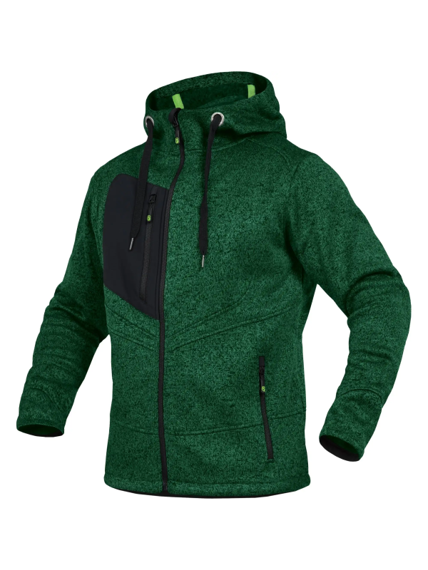 Кардиган Leibwachter Casual Line из меланжевого трикотажа