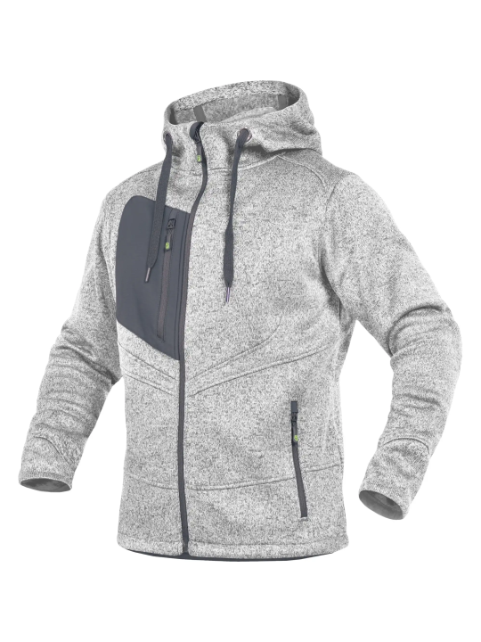 Кардиган Leibwachter Casual Line из меланжевого трикотажа