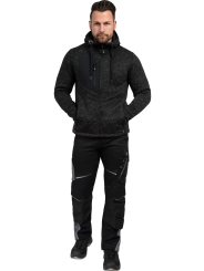 Кардиган Leibwachter Casual Line из меланжевого трикотажа