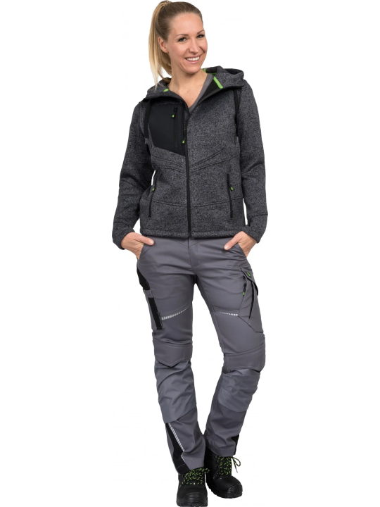 Кардиган Leibwachter Casual Line из меланжевого трикотажа