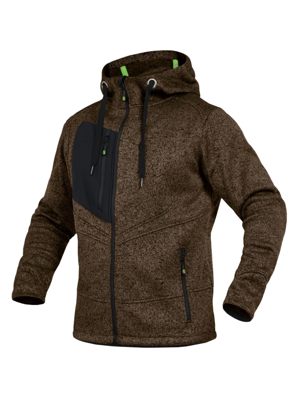 Кардиган Leibwachter Casual Line из меланжевого трикотажа