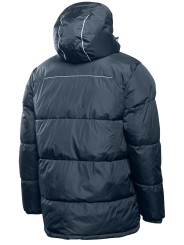 Isoleeritud kapuutsiga tumesinine jakk LEON