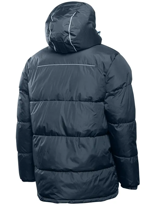 Isoleeritud kapuutsiga tumesinine jakk LEON