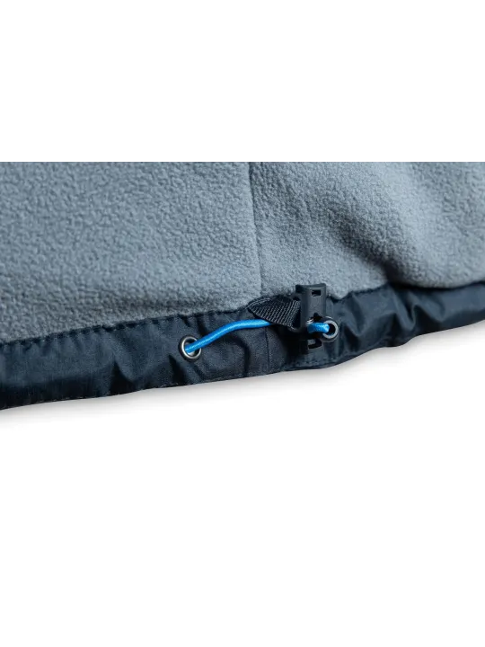 Isoleeritud kapuutsiga tumesinine jakk LEON