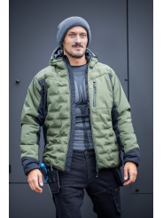 Jakk oliivi värvi kapuutsiga PAUL