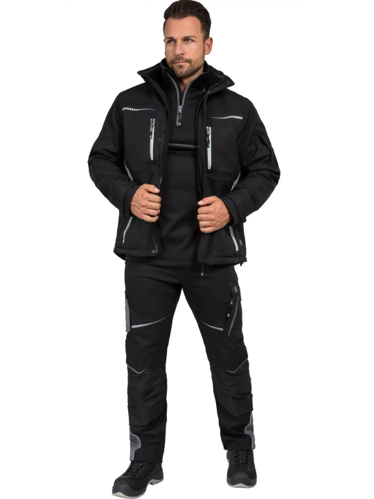 Talvine töö softshell-jakk Leibwächter Flex Line