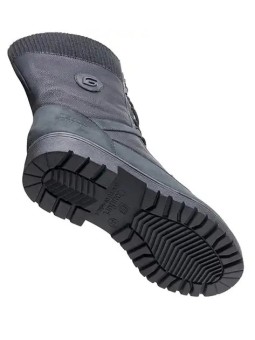 ЖЕНСКИЕ САПОГИ ИЗ НУБУКА С ПОДКЛАДКОЙ ИЗ НАСТОЯЩЕЙ ЯГНЯТЬЕЙ КОЖИ