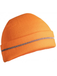 Kootud müts oranž universaalne suurus (57-61 cm) SULM