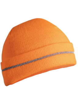 Kootud müts oranž universaalne suurus (57-61 cm) SULM