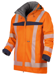 Рабочая куртка Hardshell повышенной видимости QUALITEX Allround-Warnschutz