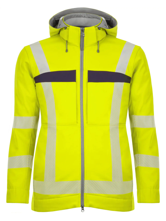 Hoiatus-Softshell-hübriidjope QUALITEX Allround-Warnschutz