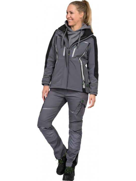 Jakk naistele Flex-Line hall/must