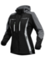 Jakk naistele Flex-Line hall/must