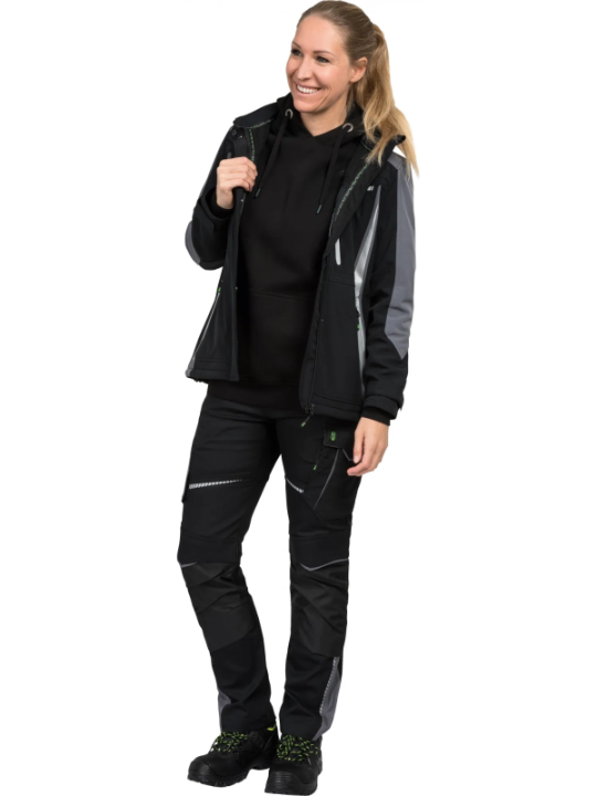 Jakk naistele Flex-Line hall/must