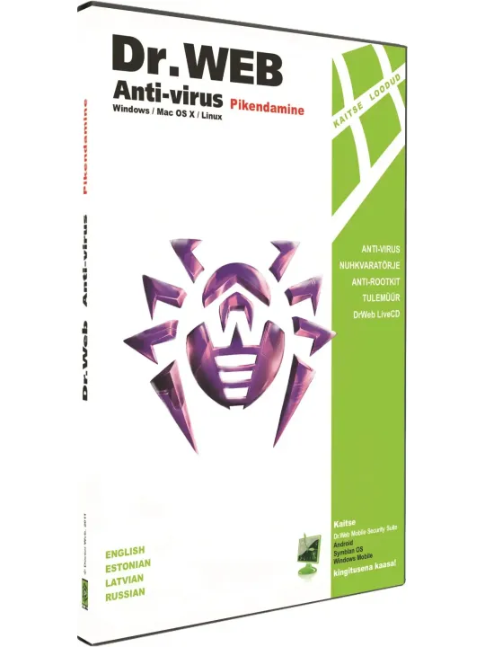 Dr.Web ANTI-VIRUS pikendamine